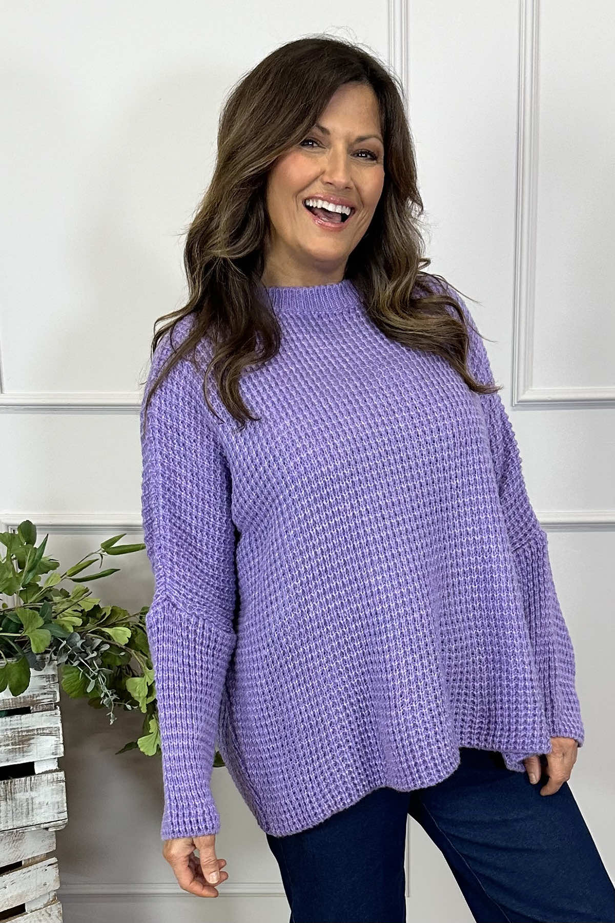 Maria Knitted Jumper Purple