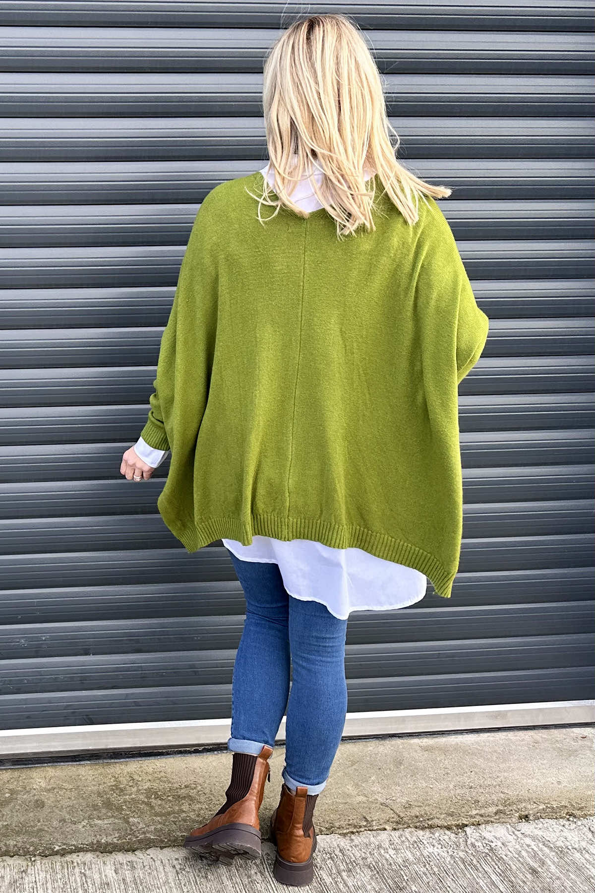 Hattie Knitted Cardigan Green