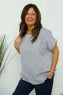 Sarai Stripe Linen Top White