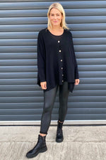 Hattie Knitted Cardigan Black Black - Hattie Knitted Cardigan Black