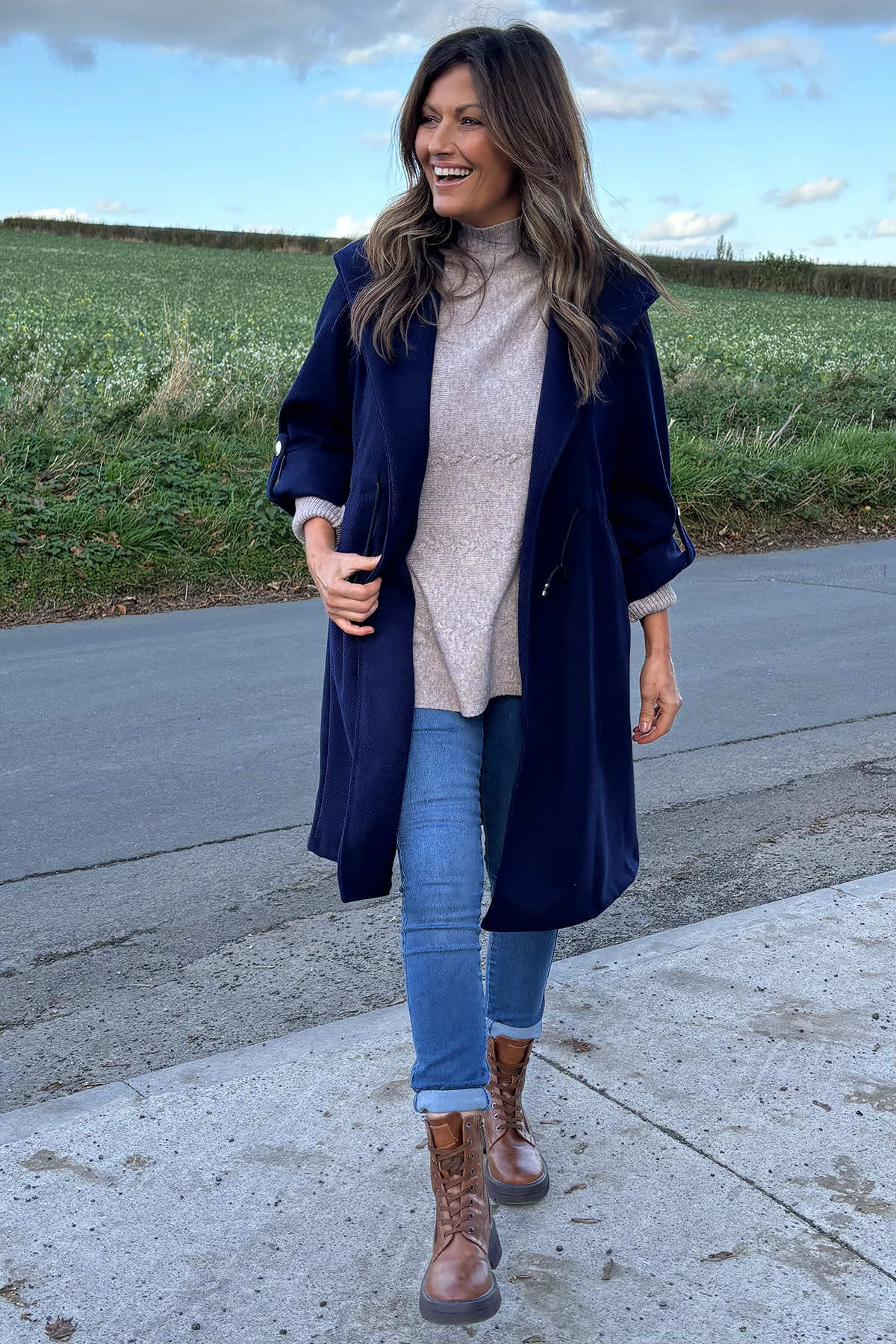 Hailey Coat Navy