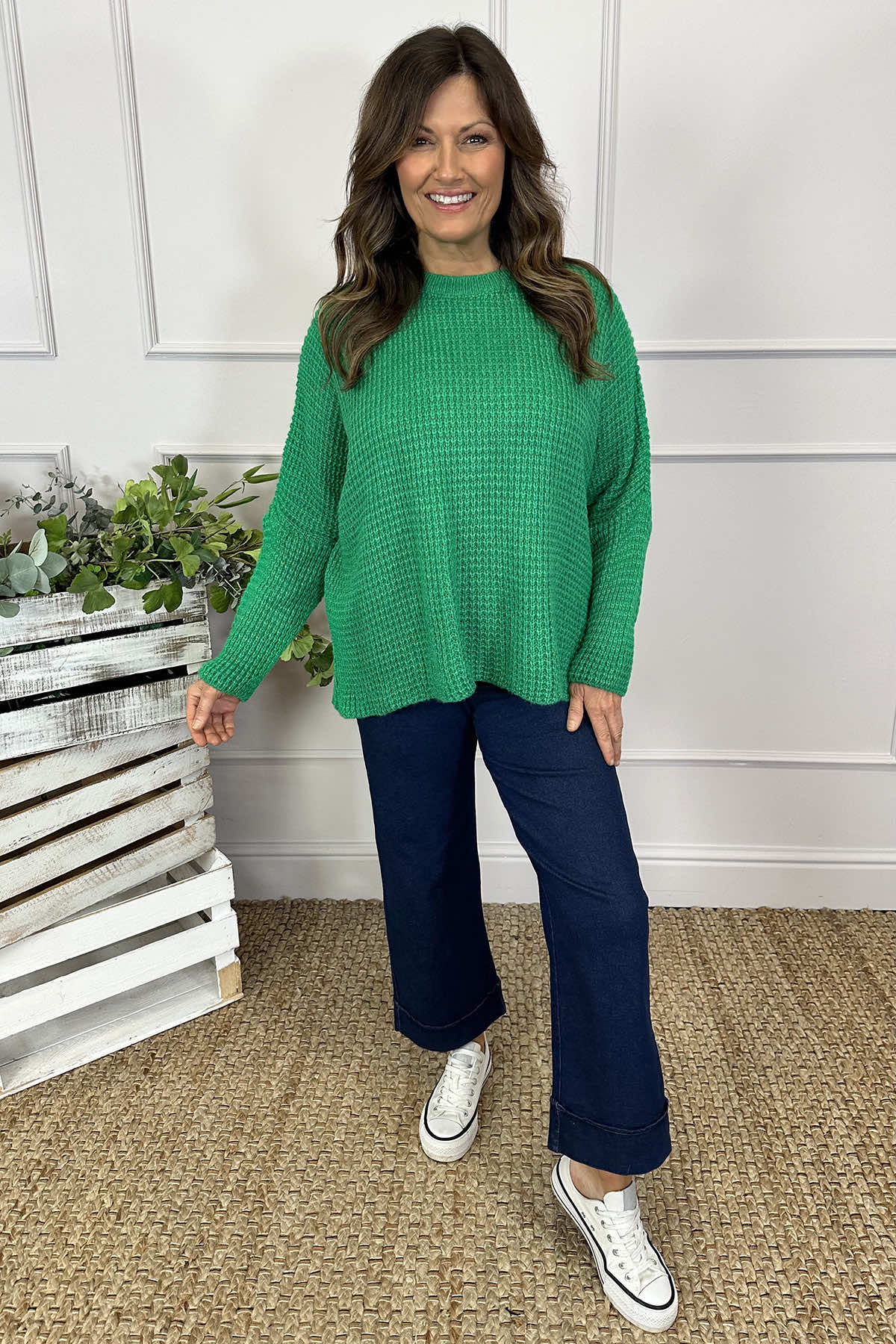 Maria Knitted Jumper Emerald