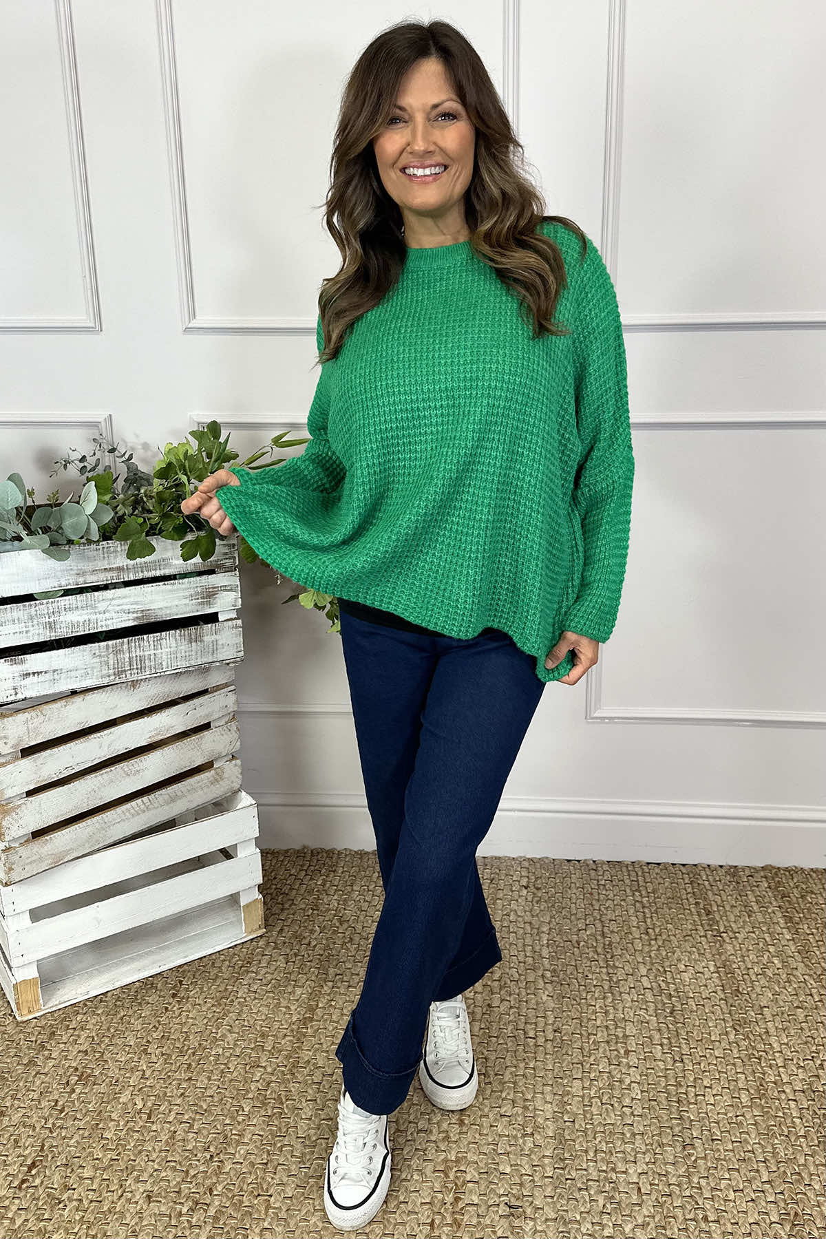 Maria Knitted Jumper Emerald