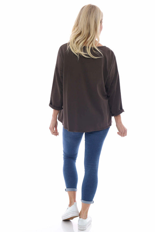 Sports Sweat Top Cocoa - Image 4