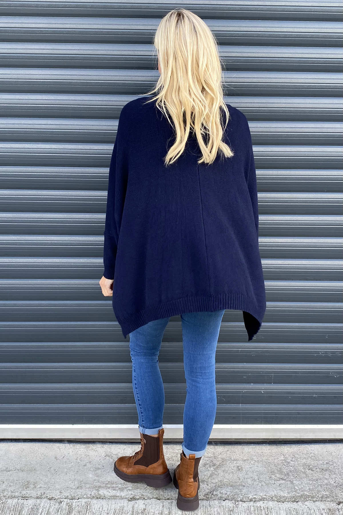 Hattie Knitted Cardigan Navy