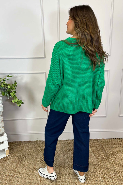 Maria Knitted Jumper Emerald - Image 4