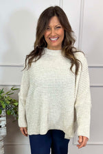 Maria Knitted Jumper Stone Stone - Maria Knitted Jumper Stone