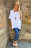 Ashleigh Necklace Top White