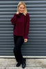 Marissa Boucle Jumper Wine