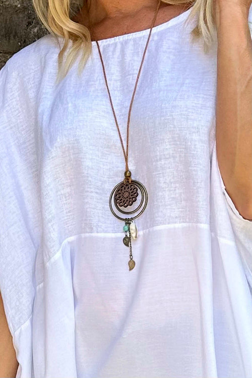 Ashleigh Necklace Top White - Image 3