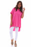 Harbor Cotton Tee Fuchsia