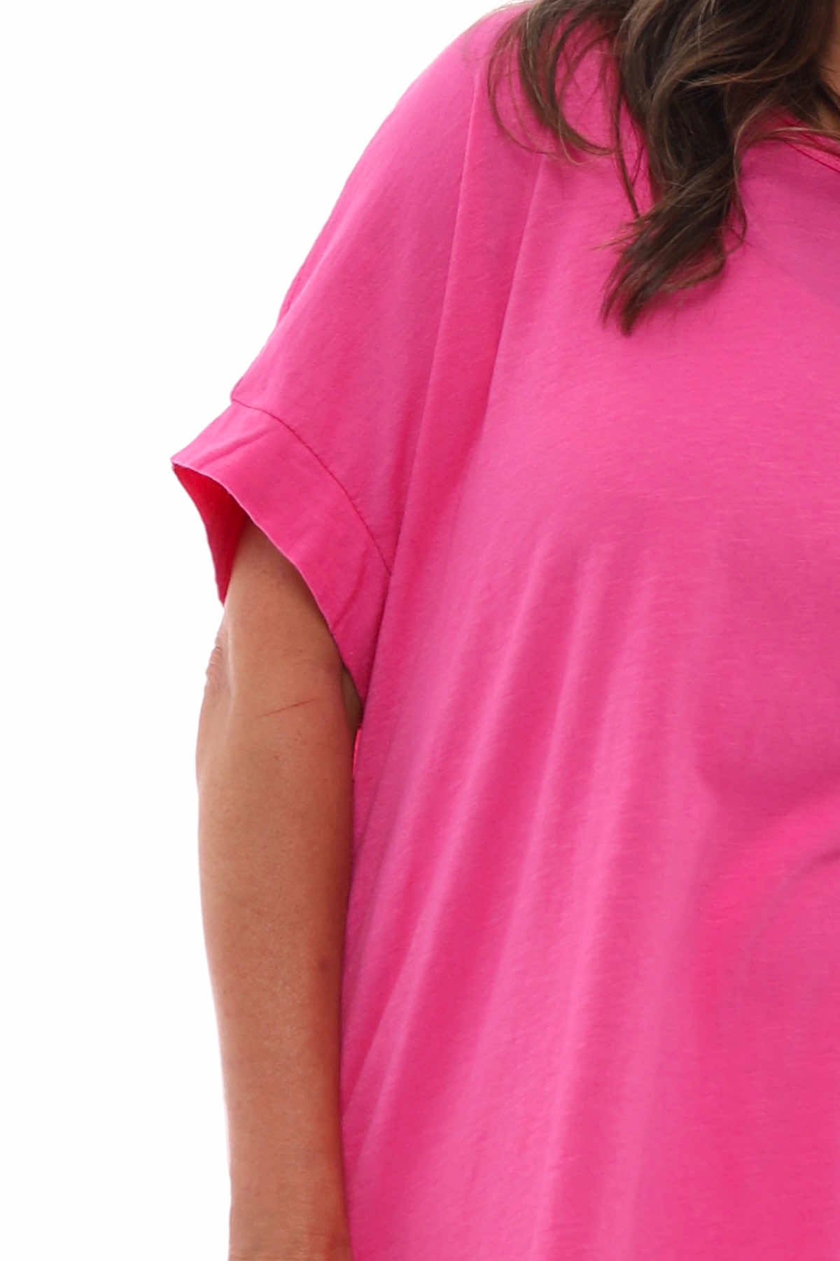 Harbor Cotton Tee Fuchsia