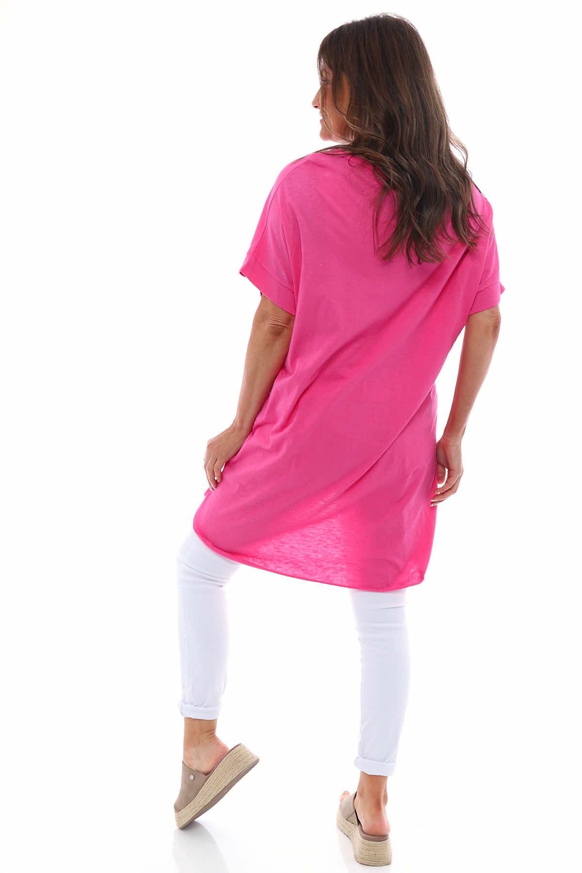 Harbor Cotton Tee Fuchsia