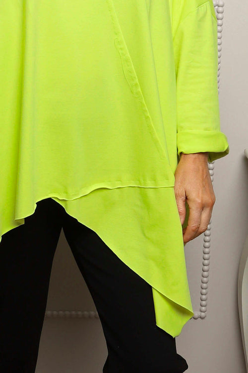 Jodie Dip Side Cotton Top Yellow - Image 3