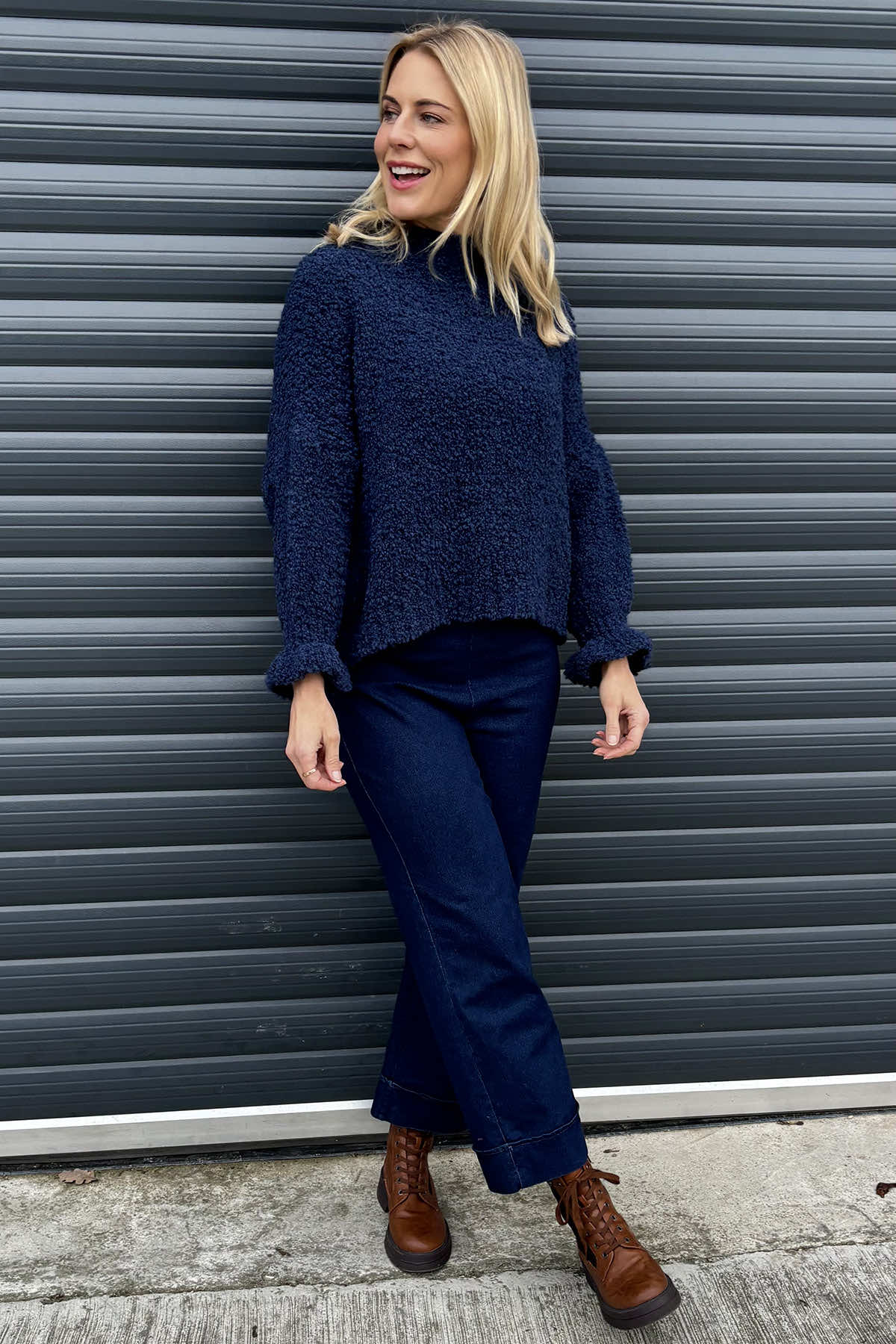 Marissa Boucle Jumper Navy