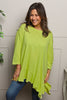 Carey Frill Cotton Top Yellow
