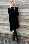 Clover Cable Knit Tunic Black