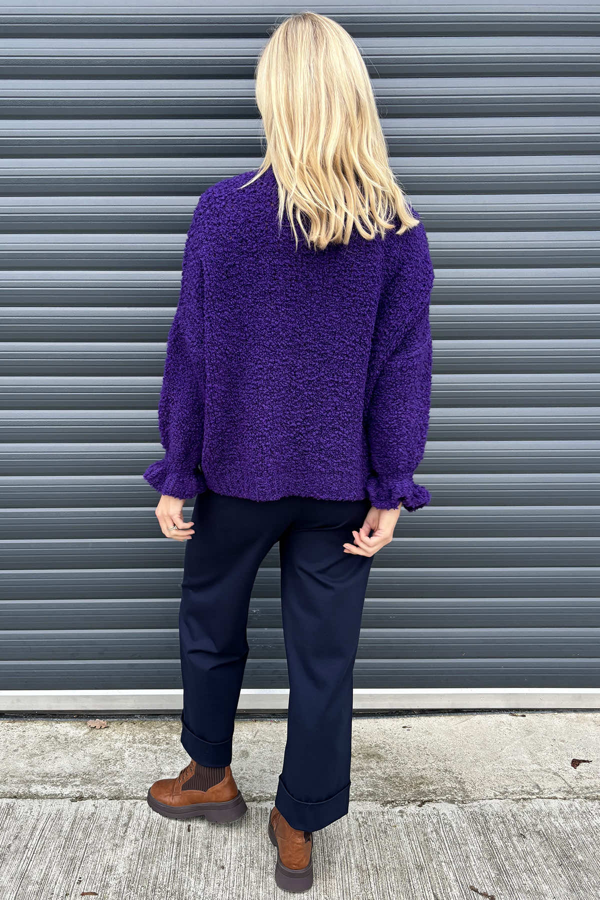 Marissa Boucle Jumper Purple