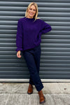 Marissa Boucle Jumper Purple