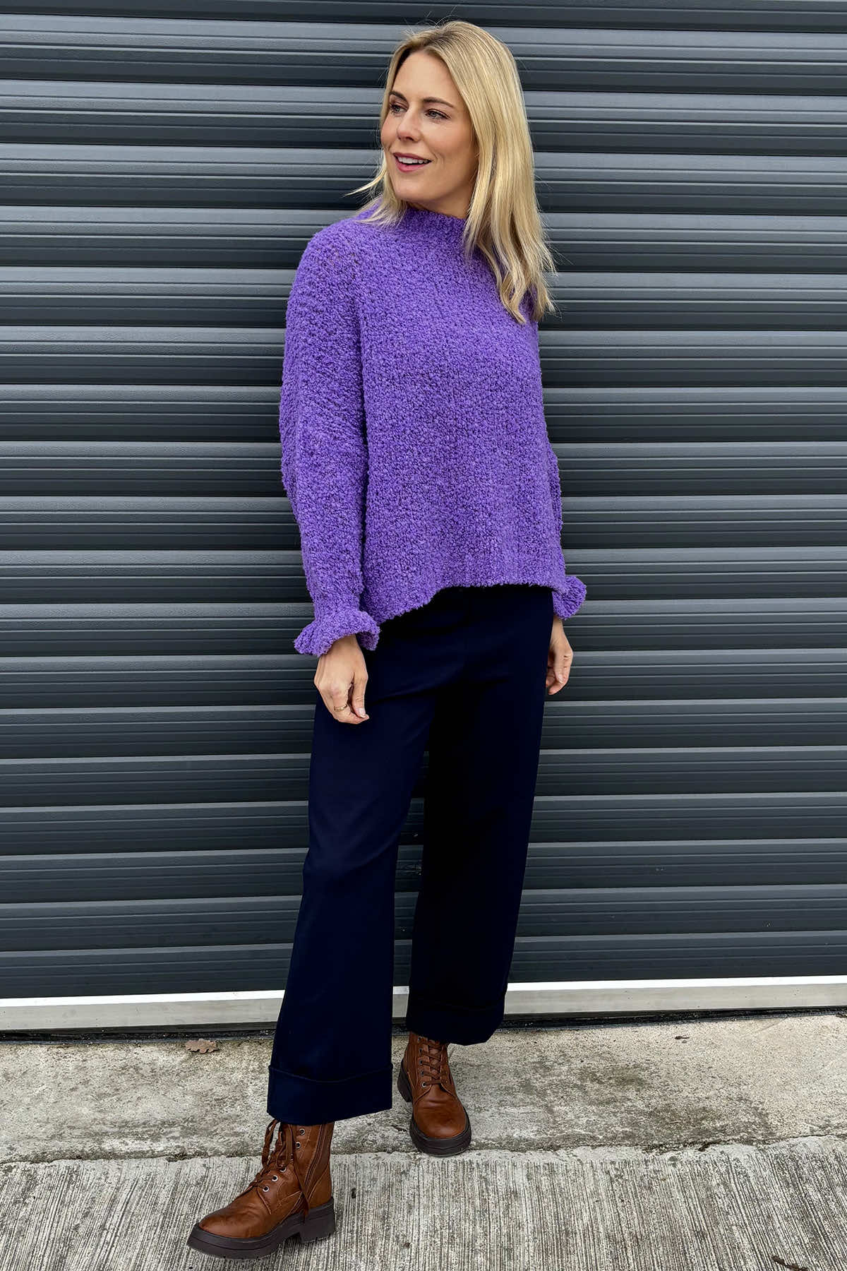 Marissa Boucle Jumper Light Purple