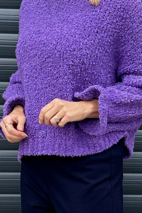 Marissa Boucle Jumper Light Purple - Image 3