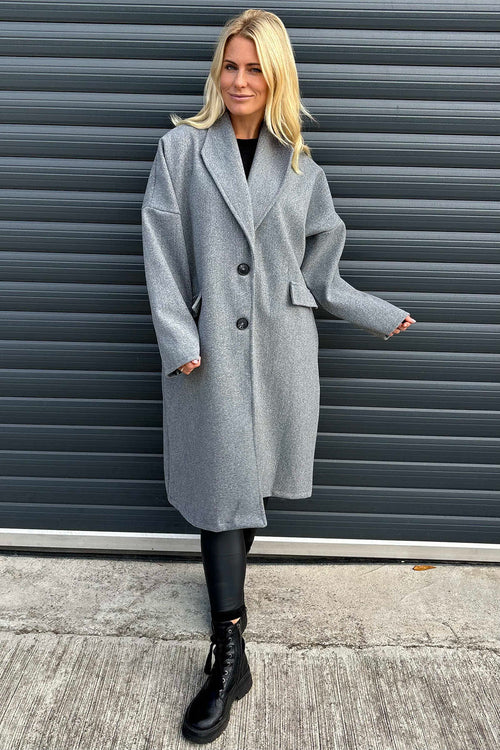 Helen Coat Grey - Image 3