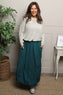 Wilfreda Puffball Cotton Skirt Teal