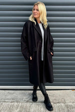 Helen Coat Black Black - Helen Coat Black