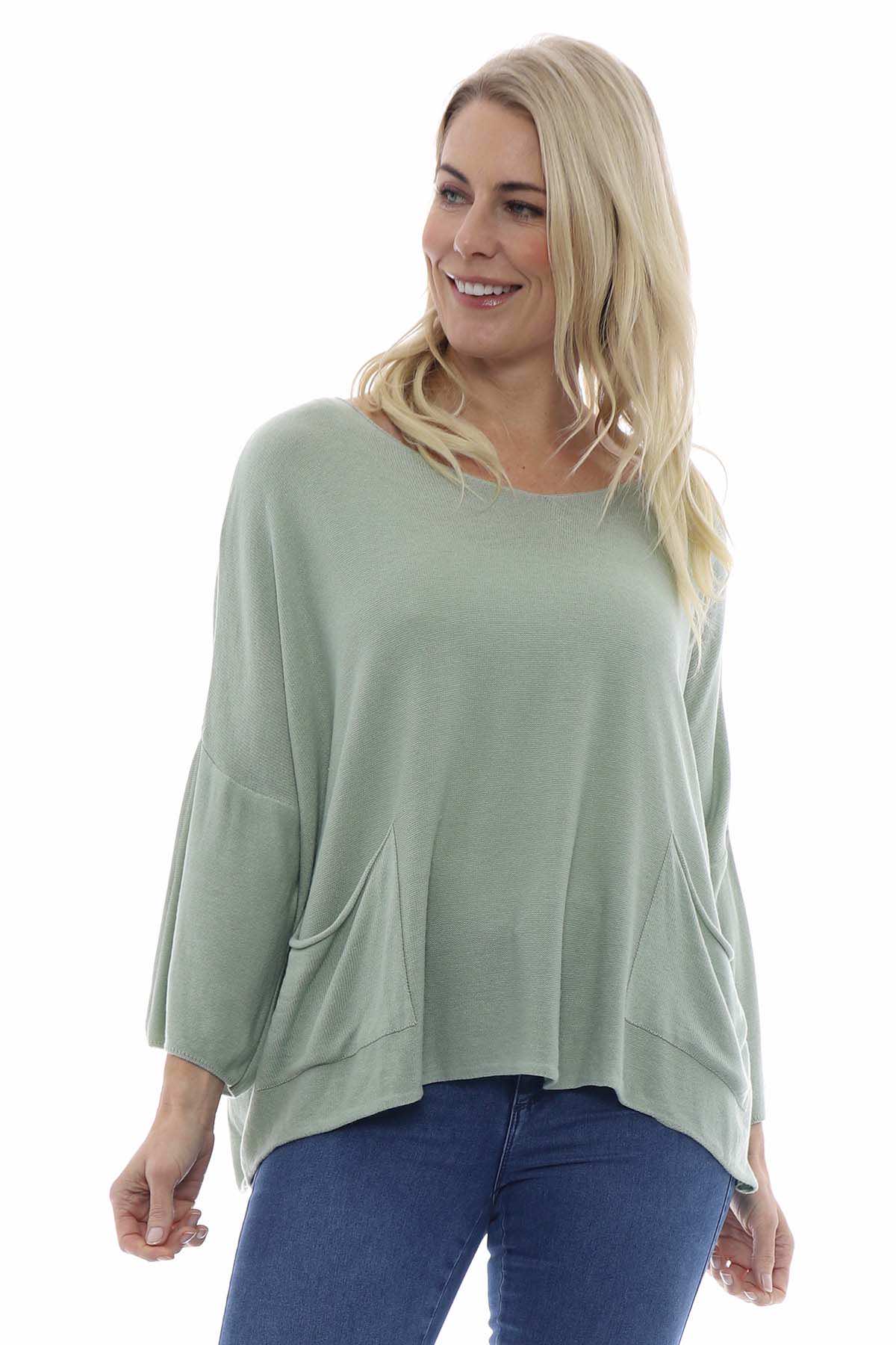 Women's sage green on sale jumper