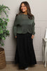 Wilfreda Puffball Cotton Skirt Black