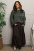 Wilfreda Puffball Cotton Skirt Cocoa