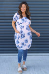 Velora Floral Cotton Tunic Pink