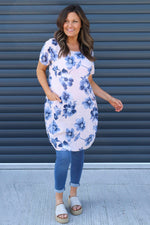 Velora Floral Cotton Tunic Pink Pink - Velora Floral Cotton Tunic Pink