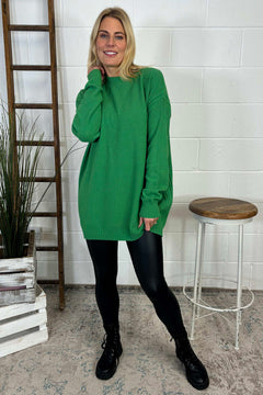 Odessa Knitted Jumper Emerald