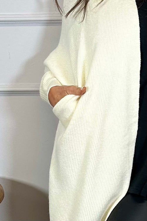 Karla Knitted Cardigan Cream - Image 3