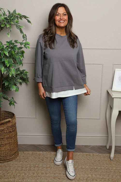 Stacey Top Mid Grey - Image 3