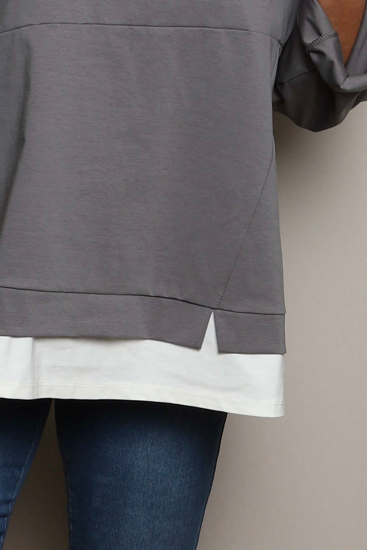 Stacey Top Mid Grey