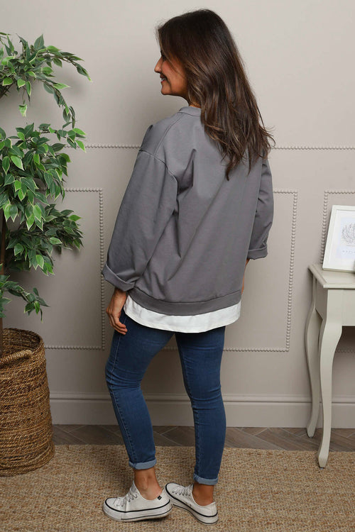 Stacey Top Mid Grey - Image 5