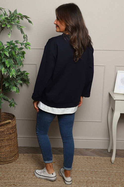 Stacey Top Navy - Image 4