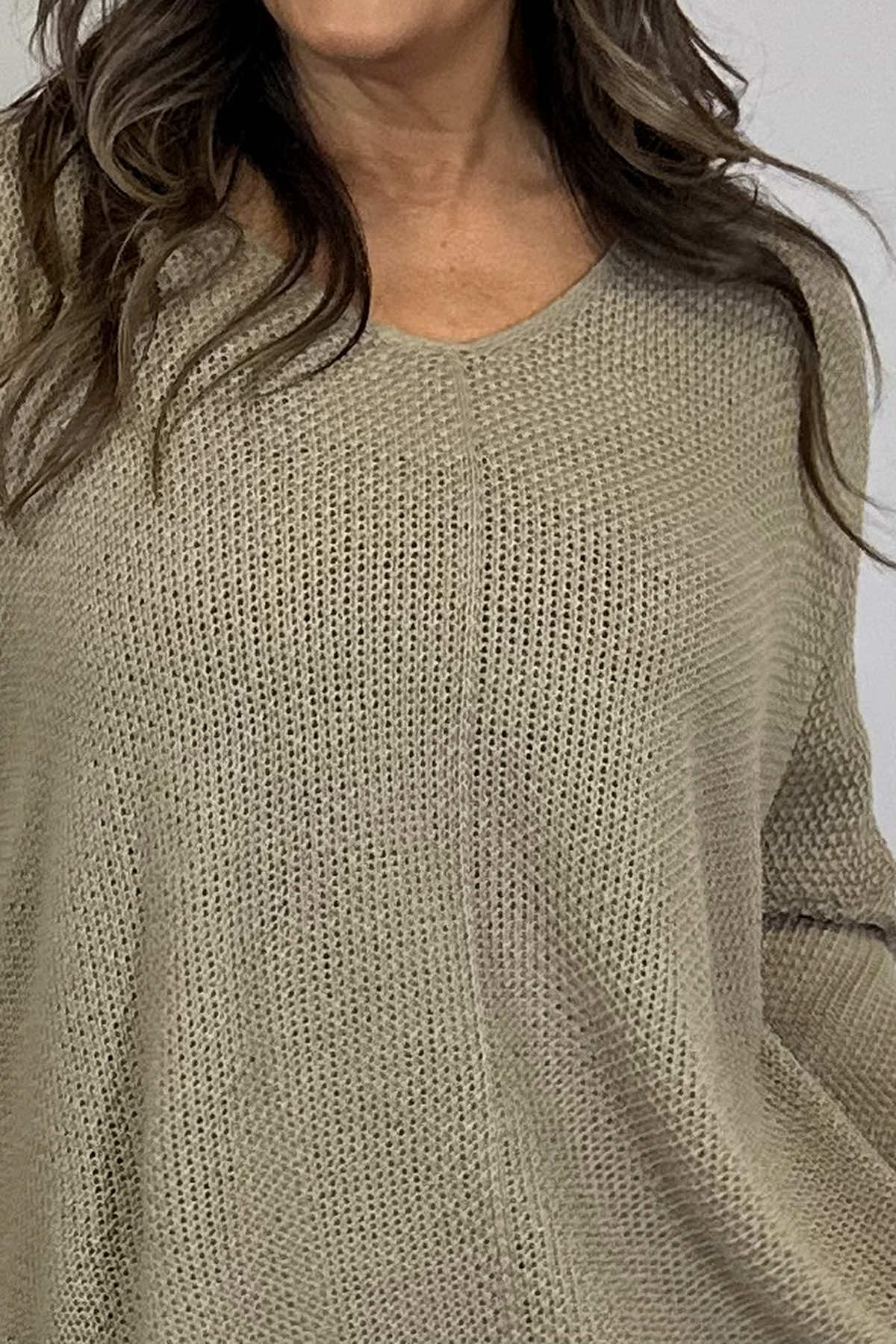 Bo Slouch V-Neck Jumper Mocha