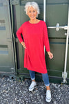 Maggie Knitted Tunic Red