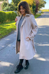 Elise Belted Coat Stone