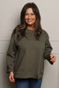 Maleah Seam Detail Top Khaki