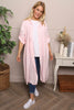 Emersyn Crinkle Shirt Dress Pink