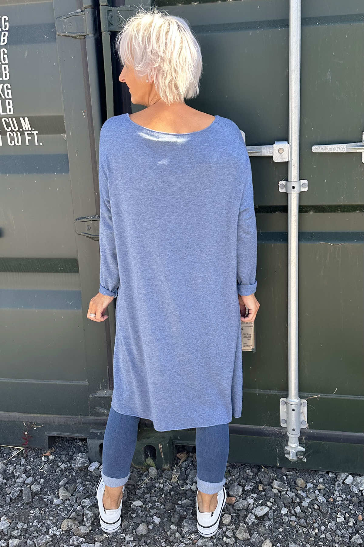 Maggie Knitted Tunic Blue