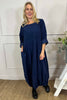 Pamela Needlecord Dress Navy