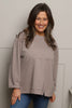 Maleah Seam Detail Top Light Mocha