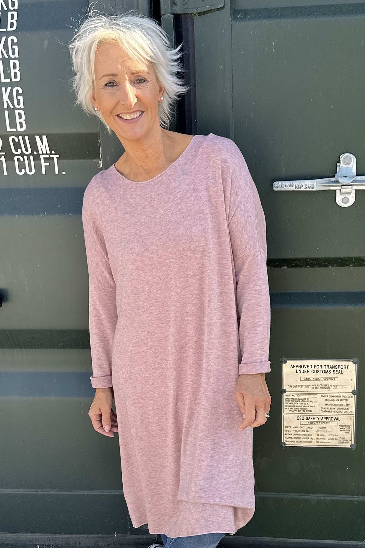 Maggie Knitted Tunic Pink