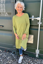 Maggie Knitted Tunic Green Green - Maggie Knitted Tunic Green