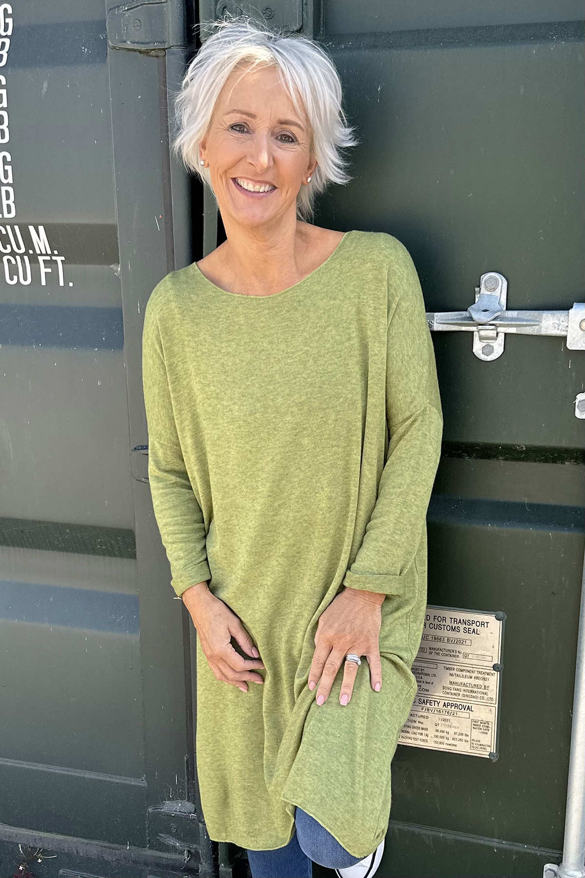 Maggie Knitted Tunic Green